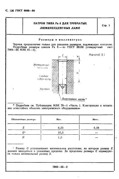 ГОСТ 9806-90 Патроны для трубчатых люминесцентных ламп и стартеров. Общие технические условия (фото 133 из 145)