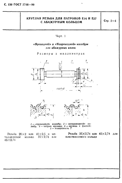 ГОСТ 2746-90 Патроны резьбовые для электрических ламп. Общие технические условия (фото 131 из 139)