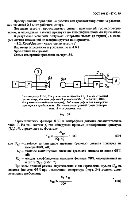 ГОСТ 16122-87 Громкоговорители. Методы измерения электроакустических параметров (фото 60 из 97)