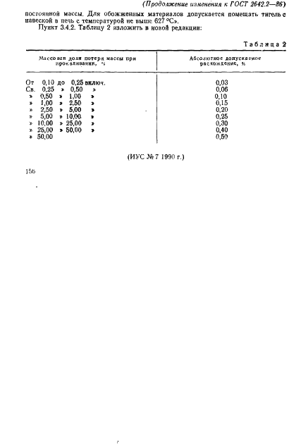 ГОСТ 2642.2-86 Материалы и изделия огнеупорные. Метод определения потери массы при прокаливании (фото 6 из 8)