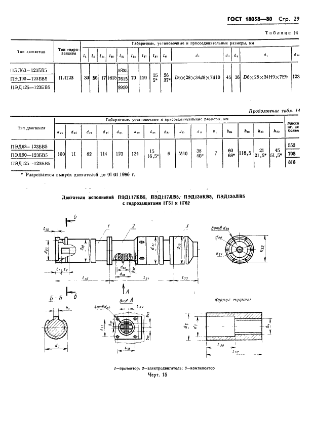 ГОСТ 18058-80 Двигатели трехфазные асинхронные короткозамкнутые погружные серии ПЭД. Технические условия (фото 32 из 47)
