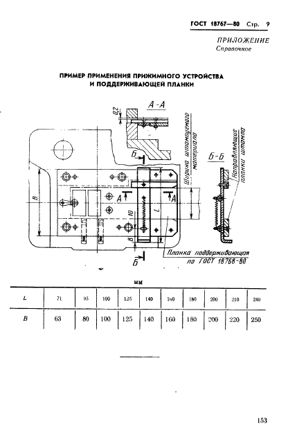 ГОСТ 18767-80 Устройства прижимные. Конструкция и размеры (фото 9 из 9)