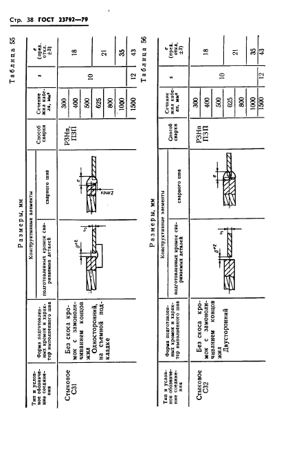 ГОСТ 23792-79 Соединения контактные электрические сварные. Основные типы, конструктивные элементы и размеры (фото 40 из 62)