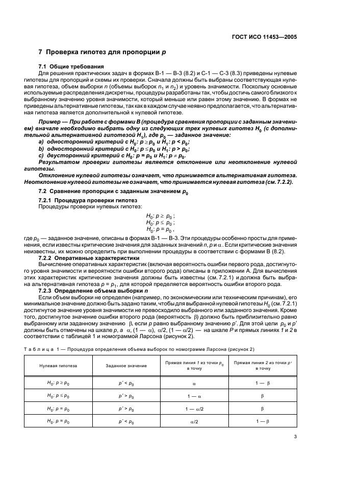 ГОСТ ИСО 11453-2005 Статистические методы. Статистическое представление данных. Проверка гипотез и доверительные интервалы для пропорций (фото 6 из 49)