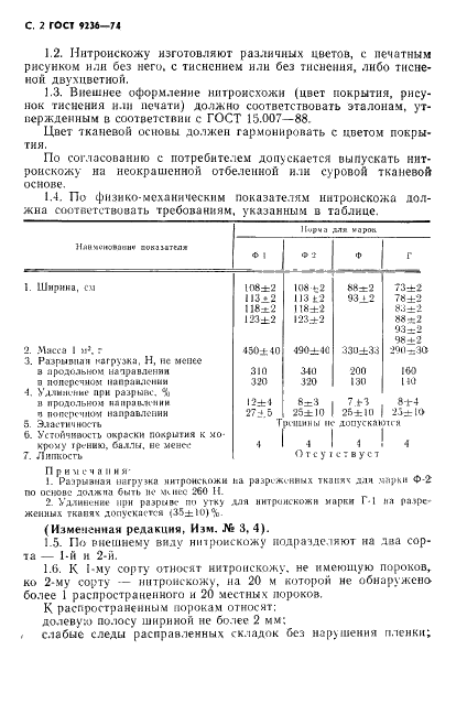 ГОСТ 9236-74 Нитроискожа-T. Технические условия (фото 3 из 8)