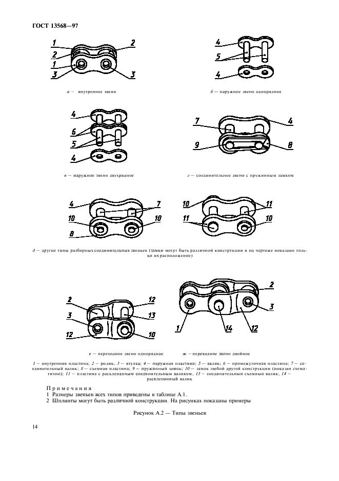 ГОСТ 13568-97 Цепи приводные роликовые и втулочные. Общие технические условия (фото 17 из 27)