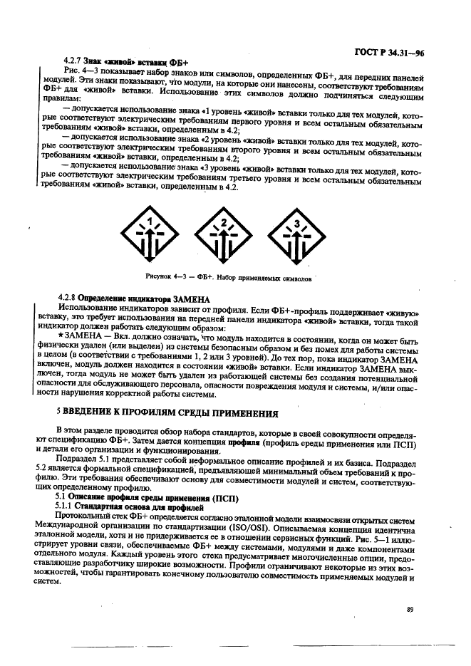 ГОСТ Р 34.31-96 Информационная технология. Микропроцессорные системы. Интерфейс Фьючебас +. Спецификации физического уровня (фото 96 из 197)