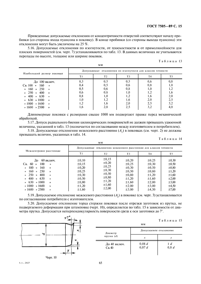 ГОСТ 7505-89 Поковки стальные штампованные. Допуски, припуски и кузнечные напуски (фото 15 из 36)