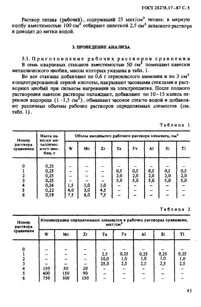 ГОСТ 25278.17-87 Сплавы и лигатуры редких металлов. Спектральный (с индукционной высокочастотной плазмой) метод определения компонентов и примесей в сплавах на основе ниобия (фото 5 из 9)
