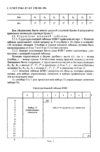 ГОСТ 27463-87 Система обработки информации. 7-битные кодированные наборы символов (фото 3 из 18)