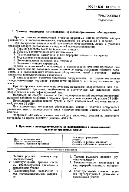ГОСТ 18323-86 Оборудование кузнечно-прессовое. Термины и определения (фото 15 из 16)