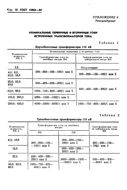 ГОСТ 12965-85 Трансформаторы силовые масляные общего назначения классов напряжения 110 и 150 кВ. Технические условия (фото 32 из 48)