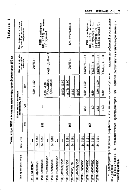 ГОСТ 12965-85 Трансформаторы силовые масляные общего назначения классов напряжения 110 и 150 кВ. Технические условия (фото 9 из 48)