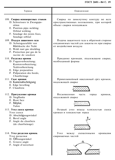 ГОСТ 2601-84 Сварка металлов. Термины и определения основных понятий (фото 20 из 57)