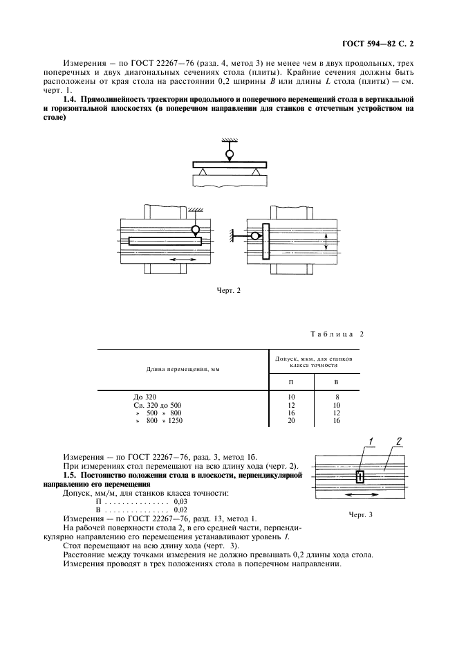 ГОСТ 594-82 Станки отделочно-расточные вертикальные. Нормы точности (фото 3 из 8)