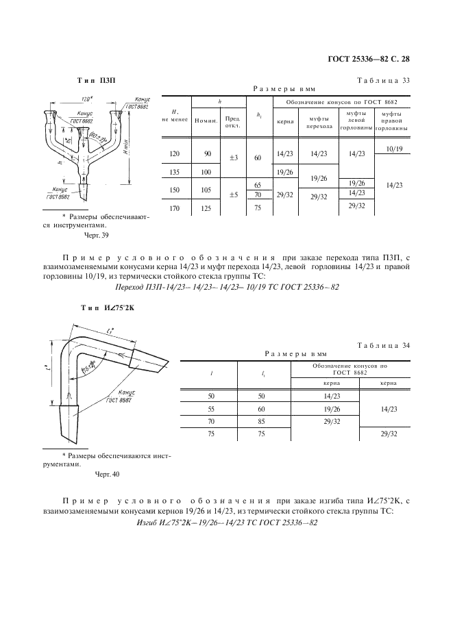 ГОСТ 25336-82 Посуда и оборудование лабораторные стеклянные. Типы, основные параметры и размеры (фото 29 из 104)