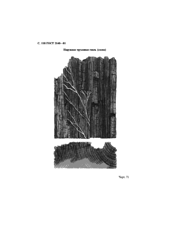 ГОСТ 2140-81 Видимые пороки древесины. Классификация, термины и определения, способы измерения (фото 121 из 121)