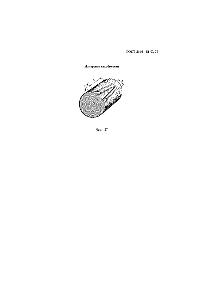 ГОСТ 2140-81 Видимые пороки древесины. Классификация, термины и определения, способы измерения (фото 82 из 121)