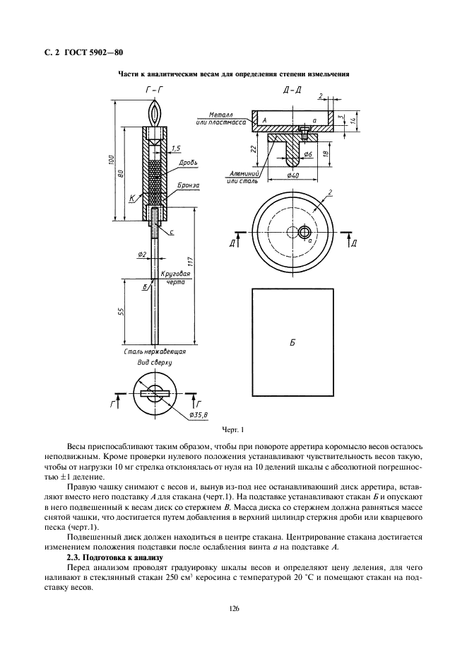ГОСТ 5902-80 Изделия кондитерские. Методы определения степени измельчения и плотности пористых изделий (фото 2 из 6)