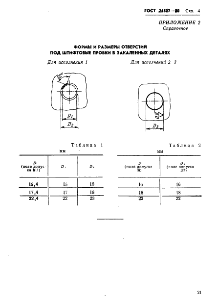 ГОСТ 24527-80 Пробки штифтовые. Конструкция и размеры (фото 4 из 4)