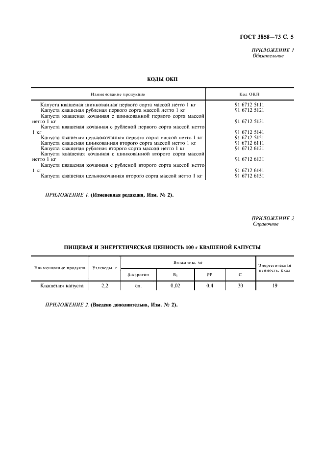 ГОСТ 3858-73 Капуста квашеная. Технические условия (фото 6 из 7)