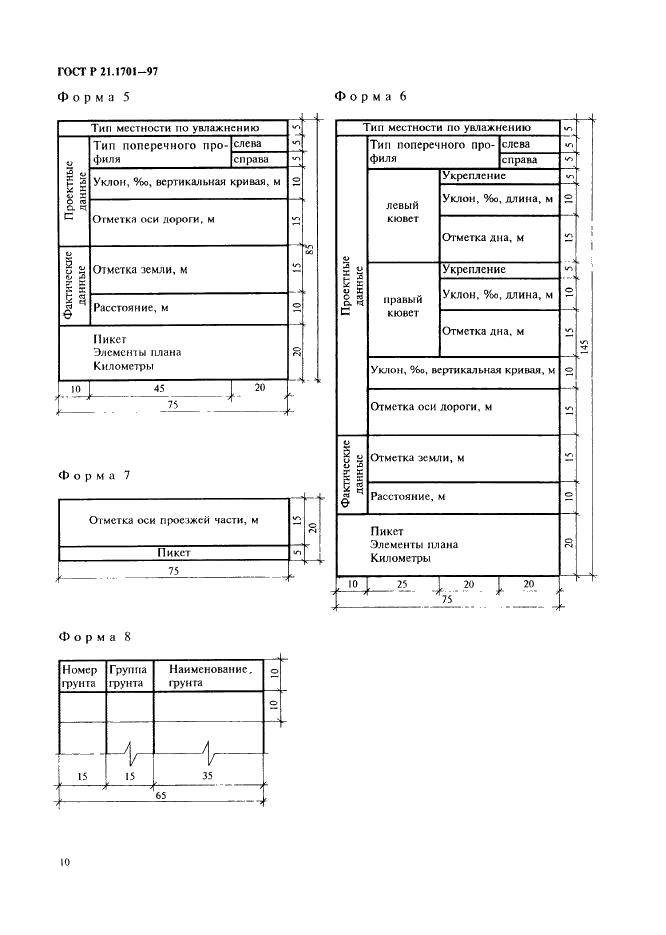 ГОСТ Р 21.1701-97 Система проектной документации для строительства. Правила выполнения рабочей документации автомобильных дорог (фото 13 из 34)