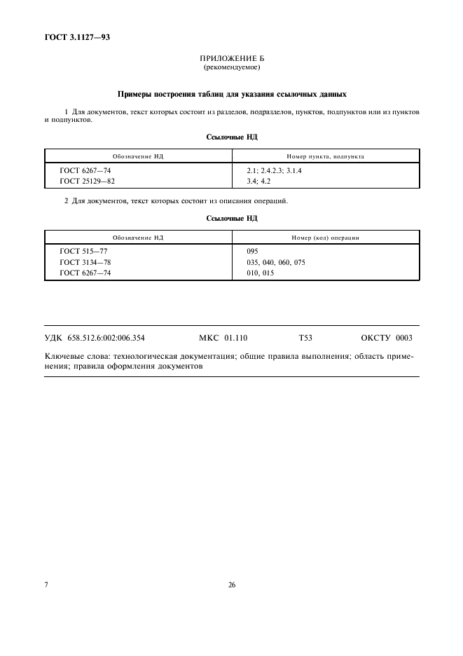 ГОСТ 3.1127-93 Единая система технологической документации. Общие правила выполнения текстовых технологических документов (фото 9 из 9)
