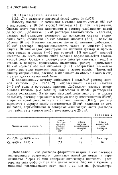 ГОСТ 6689.17-92 Никель, сплавы никелевые и медно-никелевые. Методы определения висмута (фото 7 из 11)