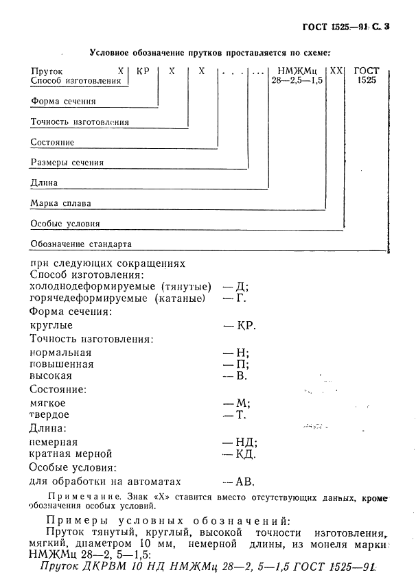 ГОСТ 1525-91 Прутки из сплава монель. Технические условия (фото 5 из 15)