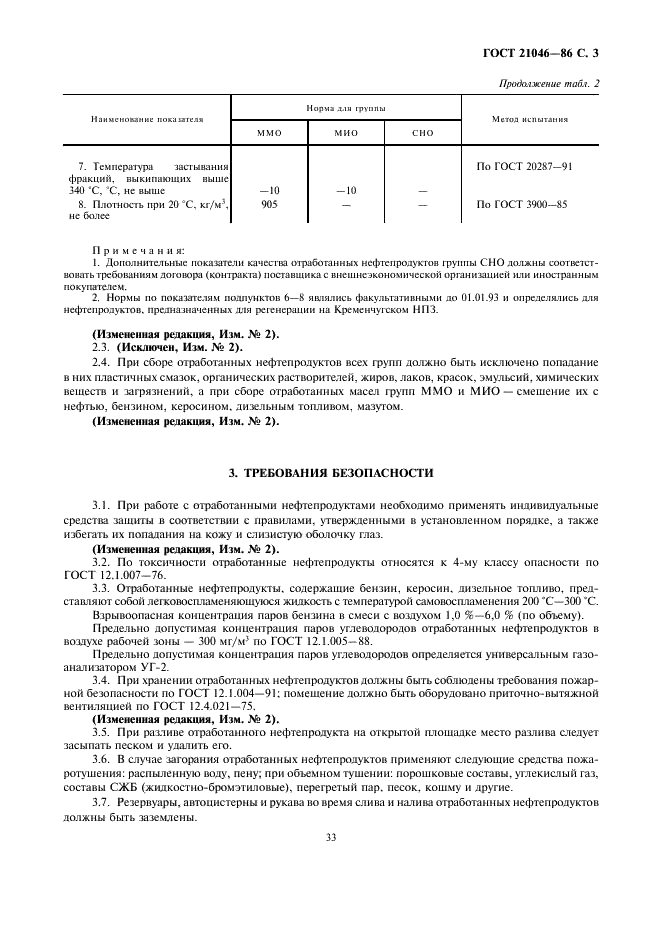 ГОСТ 21046-86 Нефтепродукты отработанные. Общие технические условия (фото 3 из 5)