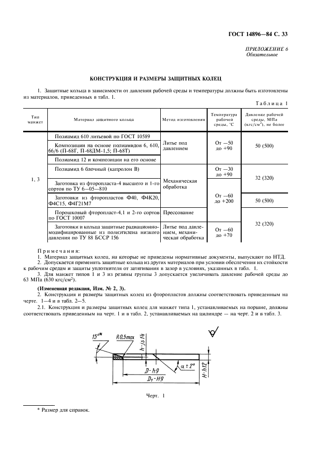 ГОСТ 14896-84 Манжеты уплотнительные резиновые для гидравлических устройств. Технические условия (фото 34 из 54)