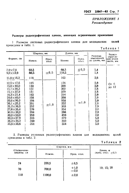 ГОСТ 25847-83 Пленки радиографические и флюорографические. Размеры и методы контроля (фото 9 из 14)