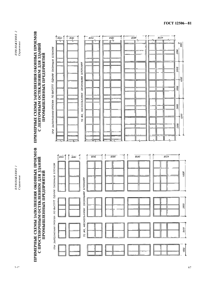 ГОСТ 12506-81 Окна деревянные для производственных зданий. Типы, конструкция и размеры (фото 12 из 17)