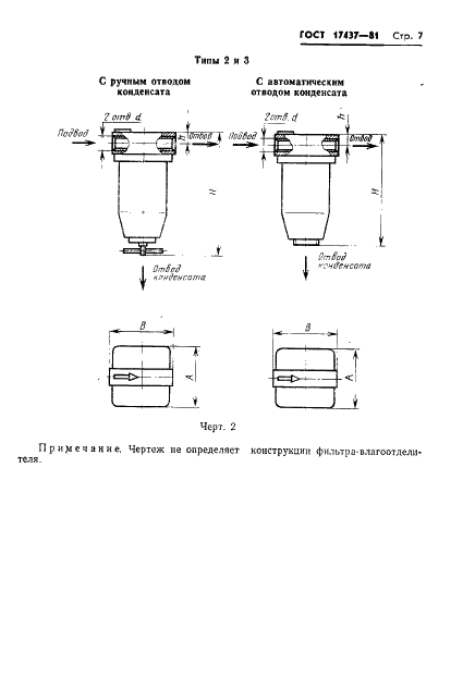 ГОСТ 17437-81 Фильтры-влагоотделители воздушные. Технические условия (фото 9 из 30)