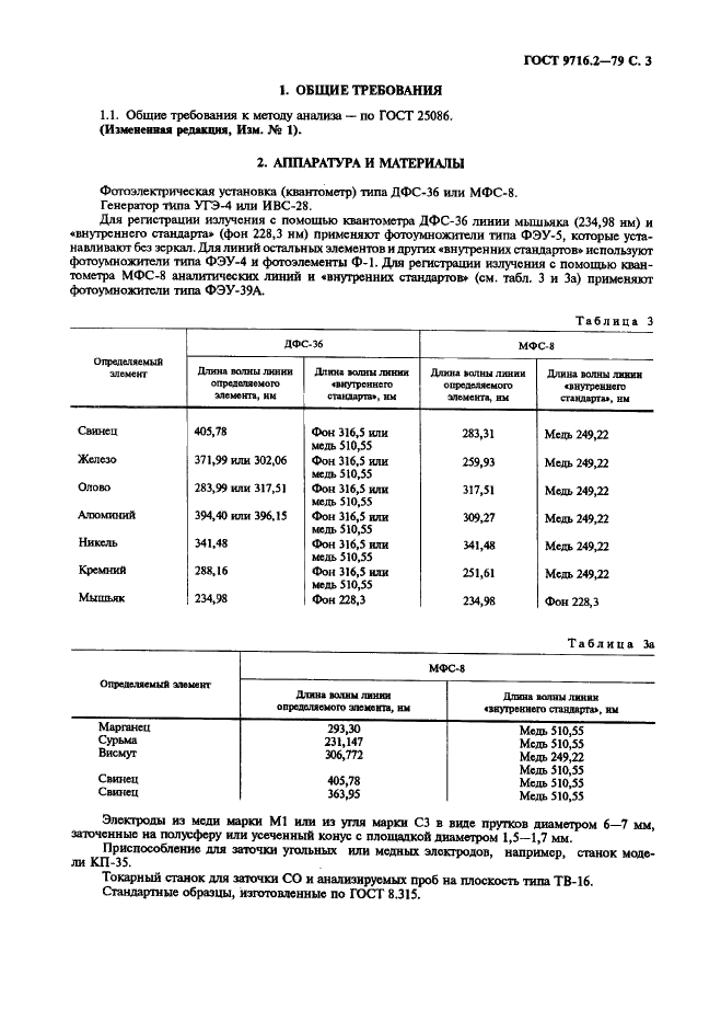 ГОСТ 9716.2-79 Сплавы медно-цинковые. Метод спектрального анализа по металлическим стандартным образцам с фотоэлектрической регистрацией спектра (фото 3 из 5)