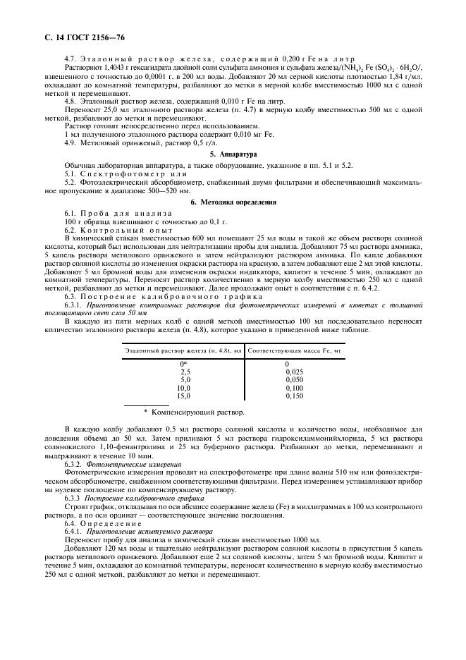 ГОСТ 2156-76 Натрий двууглекислый. Технические условия (фото 15 из 18)