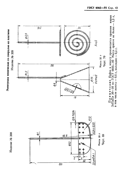 ГОСТ 6563-75 Изделия технические из благородных металлов и сплавов. Технические условия (фото 44 из 74)