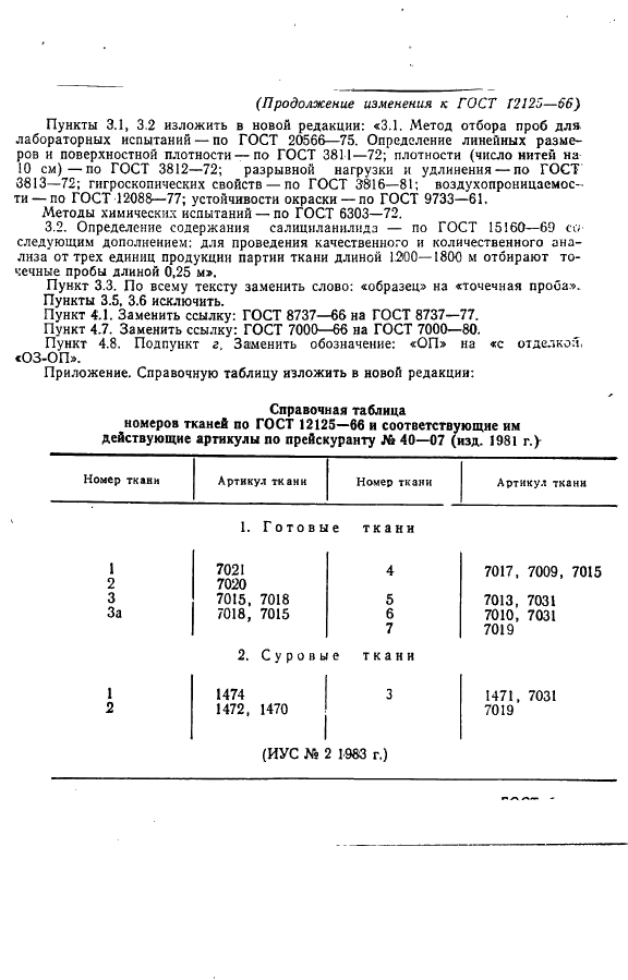 ГОСТ 12125-66 Перкали хлопчатобумажные технические. Технические условия (фото 18 из 19)