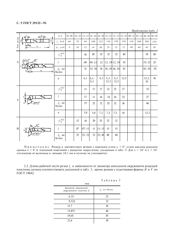 ГОСТ 29132-91 Резцы токарные проходные, подрезные и копировальные со сменными многогранными пластинами. Типы и размеры (фото 6 из 12)