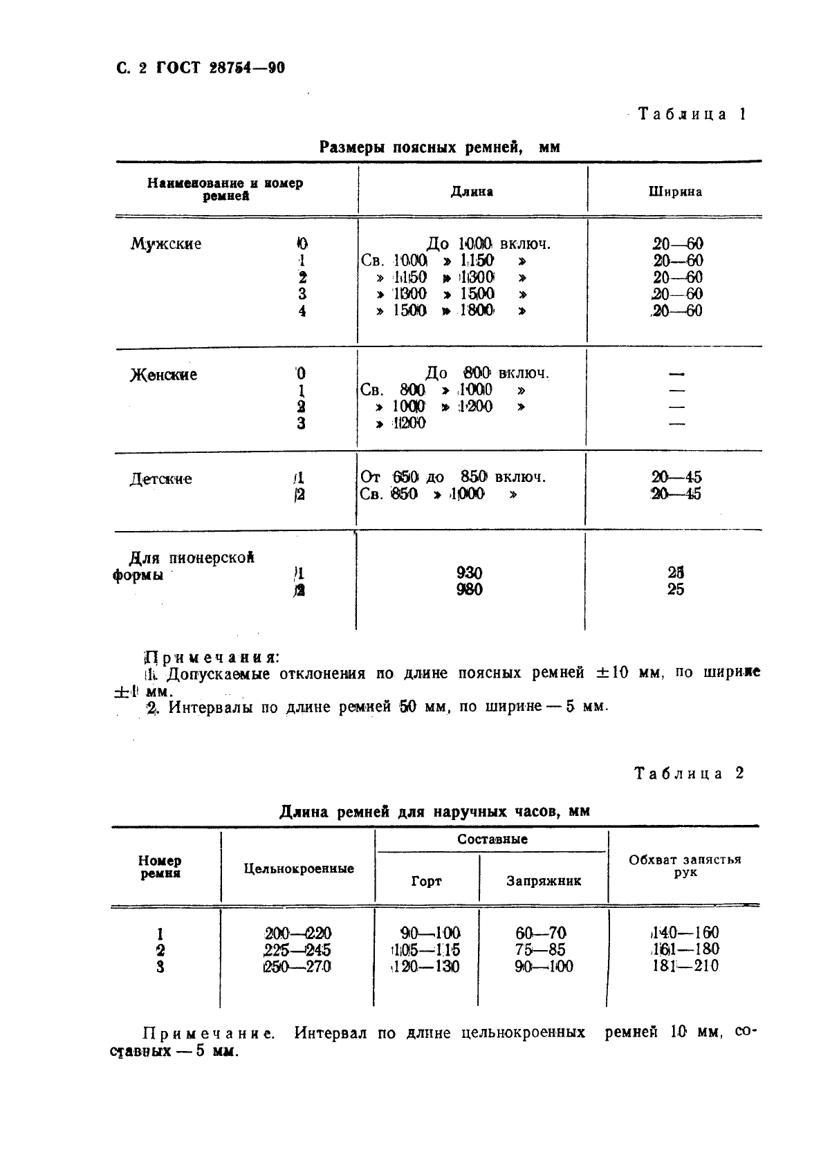 ГОСТ 28754-90 Ремни поясные и для часов. Общие технические условия (фото 3 из 15)