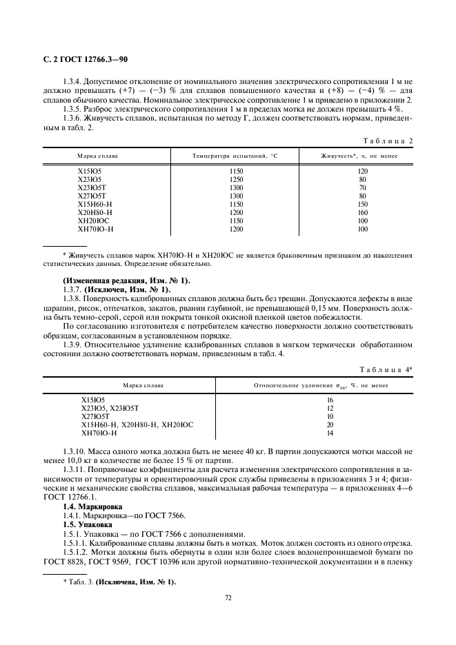 ГОСТ 12766.3-90 Сплавы калиброванные прецизионные с высоким электрическим сопротивлением. Технические условия (фото 2 из 7)