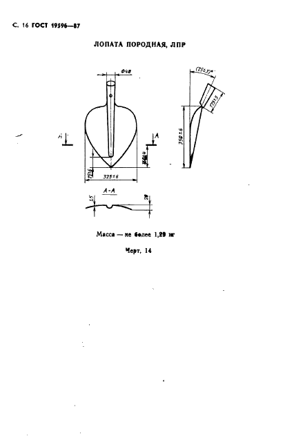 ГОСТ 19596-87 Лопаты. Технические условия (фото 17 из 33)