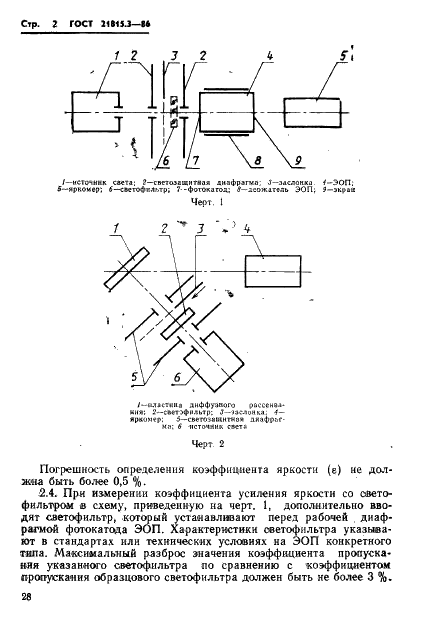 ГОСТ 21815.3-86 Преобразователи электронно-оптические. Метод измерения коэффициента усиления яркости (фото 2 из 5)
