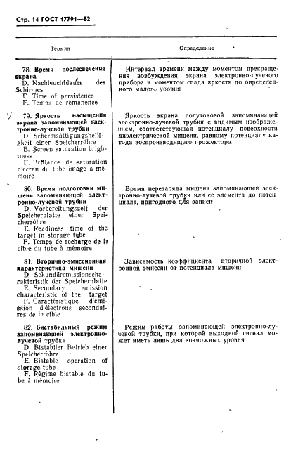 ГОСТ 17791-82 Приборы электронно-лучевые. Термины и определения (фото 17 из 41)