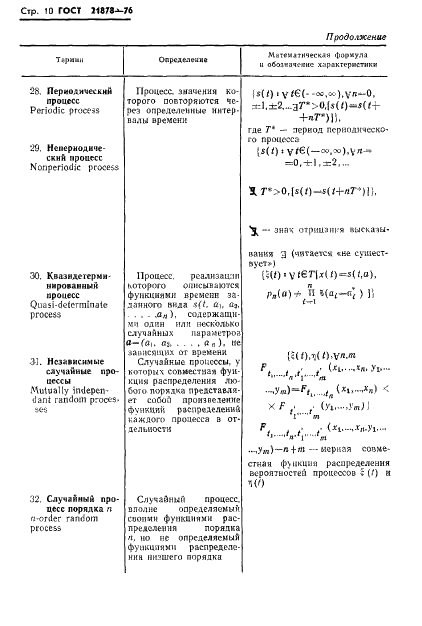 ГОСТ 21878-76 Случайные процессы и динамические системы. Термины и определения (фото 13 из 33)