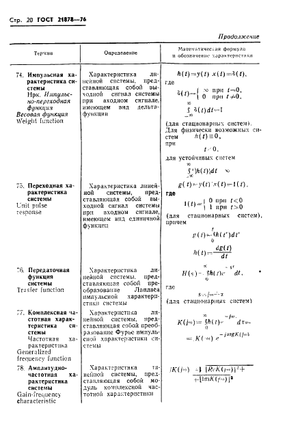ГОСТ 21878-76 Случайные процессы и динамические системы. Термины и определения (фото 23 из 33)
