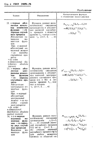 ГОСТ 21878-76 Случайные процессы и динамические системы. Термины и определения (фото 9 из 33)