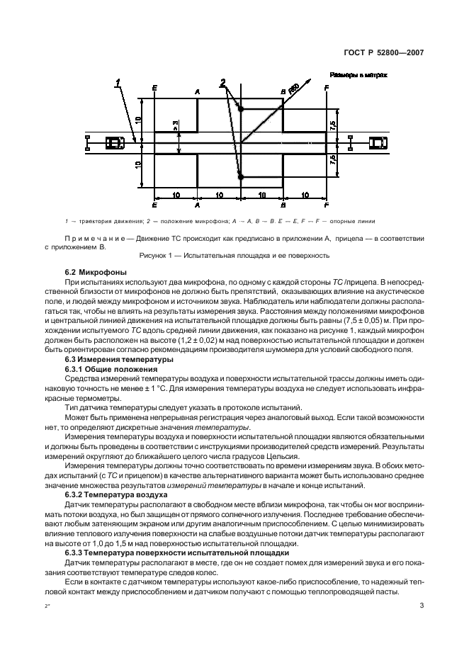 ГОСТ Р 52800-2007 Шум. Измерение шума от контакта шин с дорожным покрытием при движении накатом (фото 7 из 23)