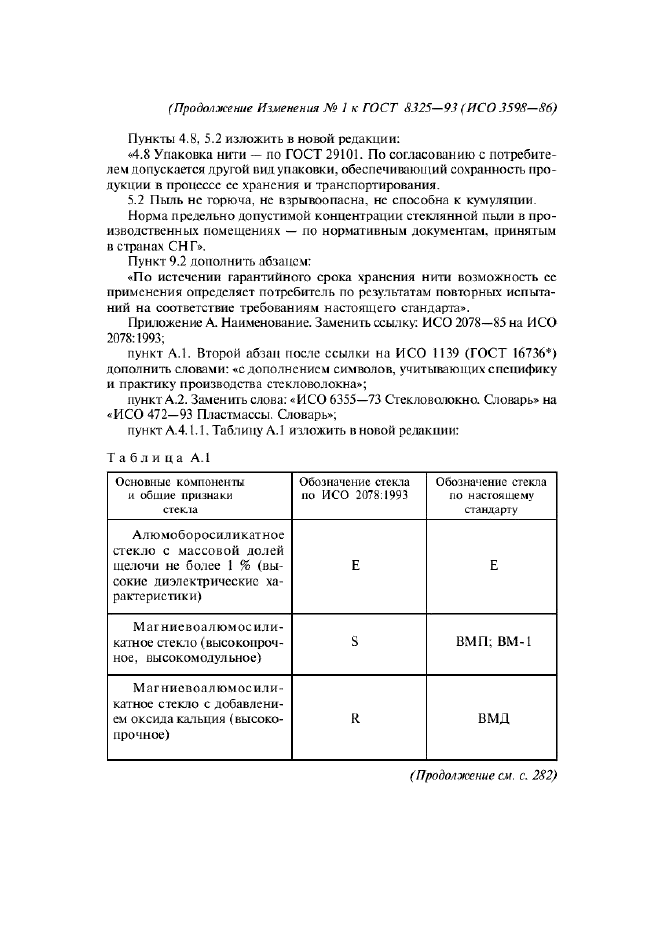 Изменение №1 к ГОСТ 8325-93  (фото 3 из 4)