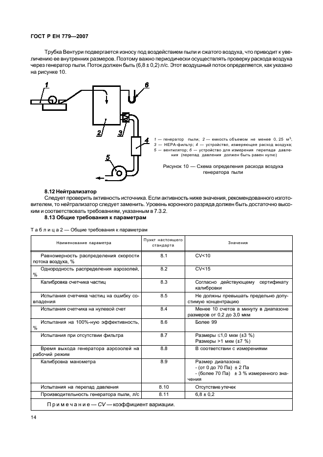 ГОСТ Р ЕН 779-2007 Фильтры очистки воздуха общего назначения. Определение эффективности фильтрации (фото 18 из 51)